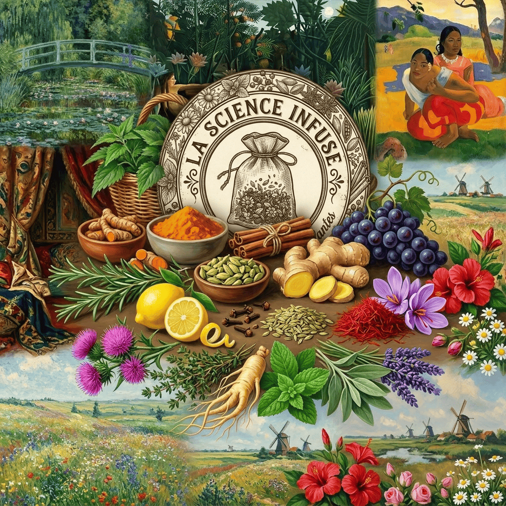 Illustration botanique La Science Infuse